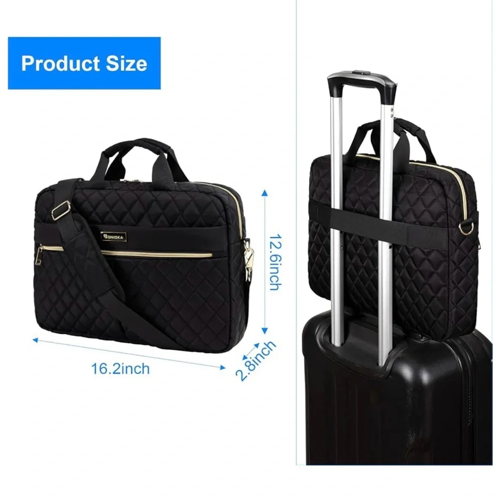 Bonilla Laptop Bag Briefcase for Women 15.6 inch,Laptop Case crossbody/Shoulder
